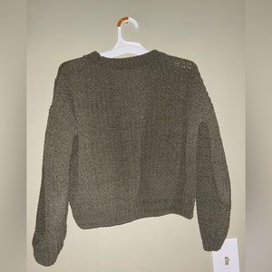 SO Green Cropped Sweater